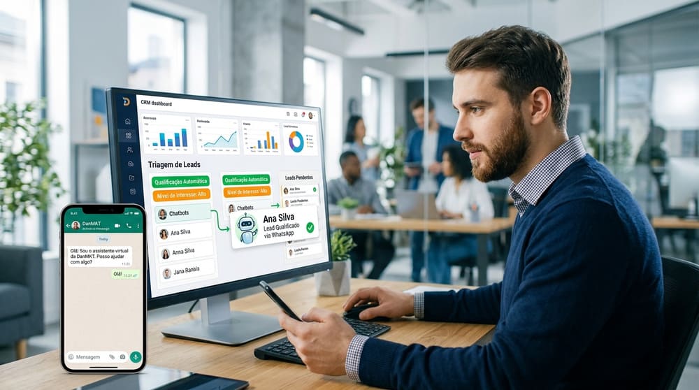 Uso inteligente de bots de WhatsApp da empresa para triar leads do marketing de forma ágil
