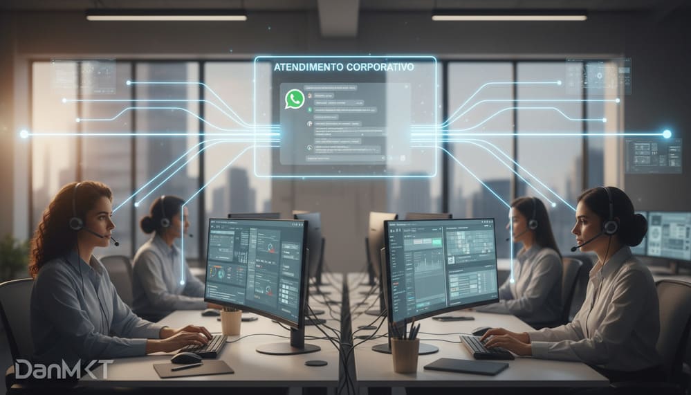 Vários atendentes trabalhando no mesmo número de WhatsApp através da automação corporativa