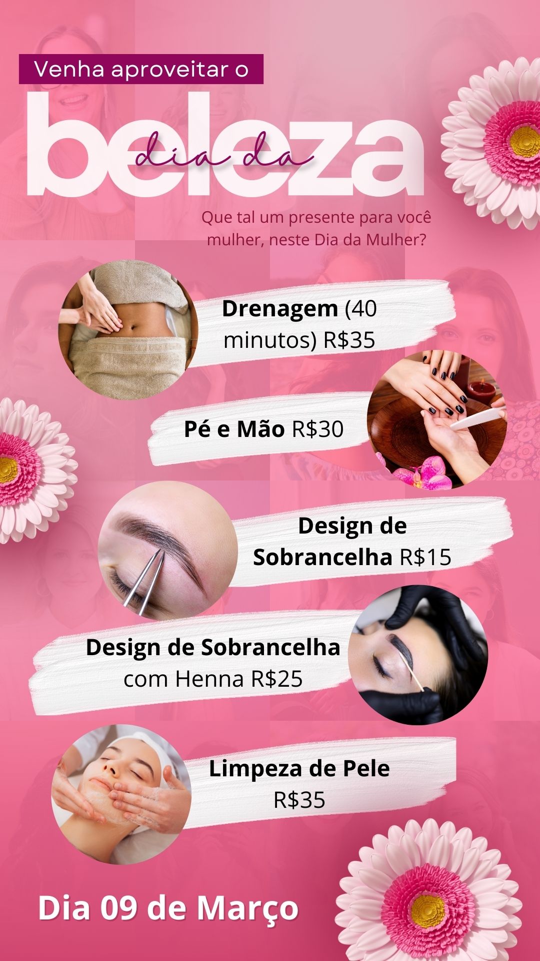dia da beleza flyer
